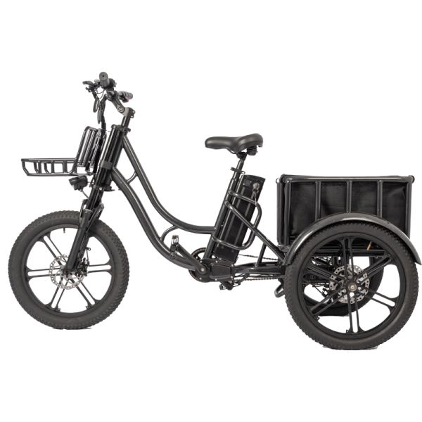 Food Electric Fat Tire Delivery Tricycle E-bike with 48V 500W Motor Power and Disc Brake