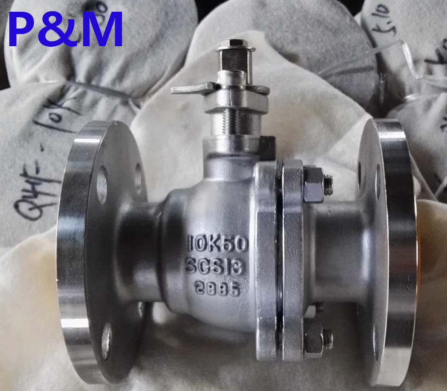 10K floating ball valve material CF8