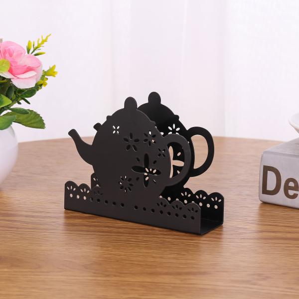Home Decoration Metal Napkin Holder Teapot Design Tissue Holder Eco - Friendly