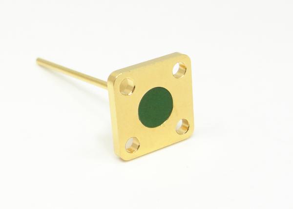 4 Holes Flange Glass To Metal Seal Connectors 1 Pin With High Stability