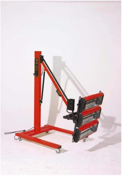 3 Heater Tubes Ir Paint Dryer 3000W Infrared Dryer For Paint
