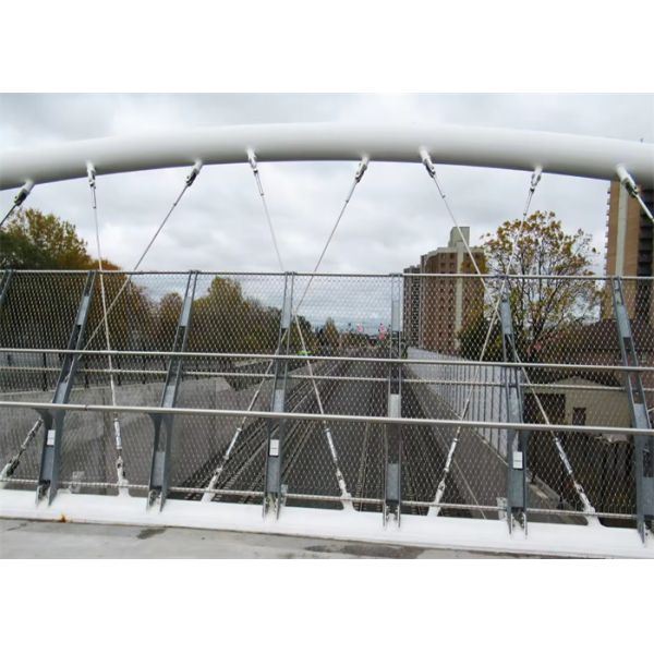 20mm Diameter Frame Stainless Steel Wire Rope Mesh For Library Decorative