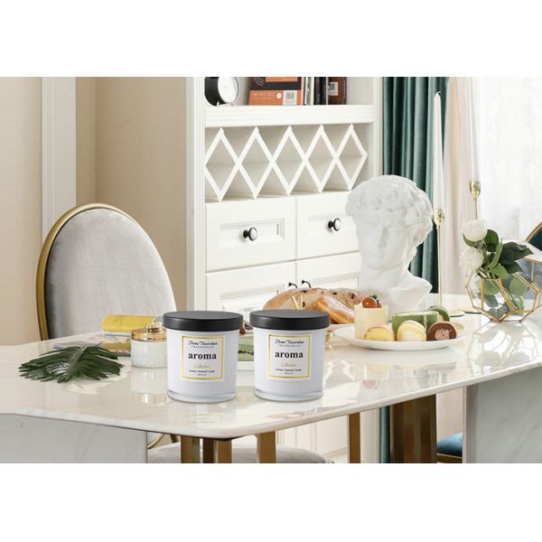 Держатель для свечи цилиндра матированного стекла 10 Oz белый/вися держатели для свечи