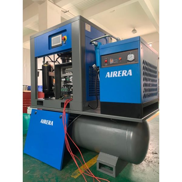 AIRERA AGSD-15 15kW Screw Air Compressor with Tank Mounted