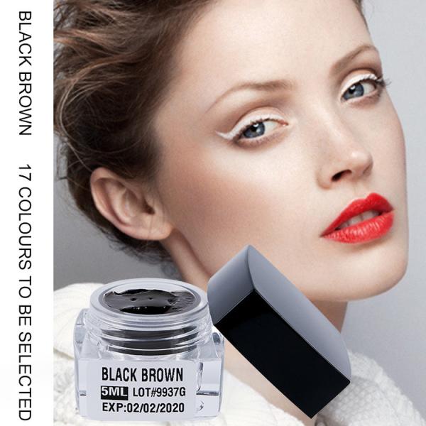 Micropigmentation Black Brown Semi Permanent Makeup Pigments for Manual Eyebrow Tattoo