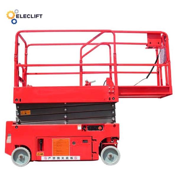 1000 Lb Self Propelled Scissor Lift Hydraulic Lift Table Gradeability 25%