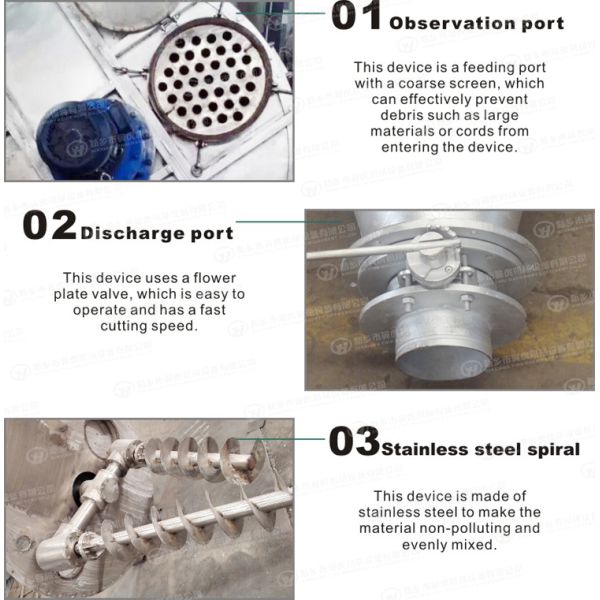 Food Stainless Steel Mixing Machine Conic Screw Mixer 1.5 Power