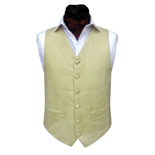 Colorful solid satin vest