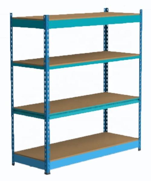 Metal Custom MDF Shelves Slotted Angle Steel Shelving Industrial Rivet Shelving Manufacturers