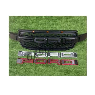 CFG- NR9-2 ABS Front Grill Mesh For Ford Pickup Ranger 2022 Xlt Sport Wildtrak No Light