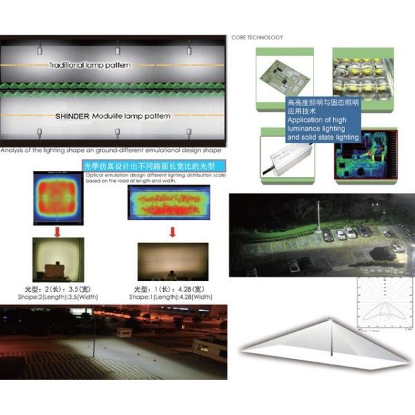 AC85V - 265V Integrated Solar Street Light No IR or UV , 20w LED Street Light