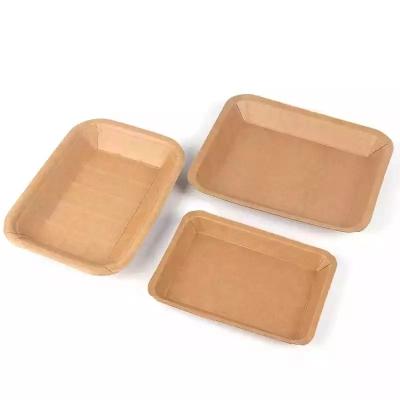 O óleo impermeabiliza placas descartáveis de Eco, papel impermeável Tray Plates For Picnic