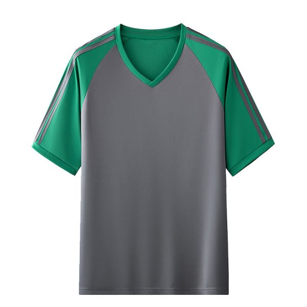 GRS Certified Color-Block Sports Tees