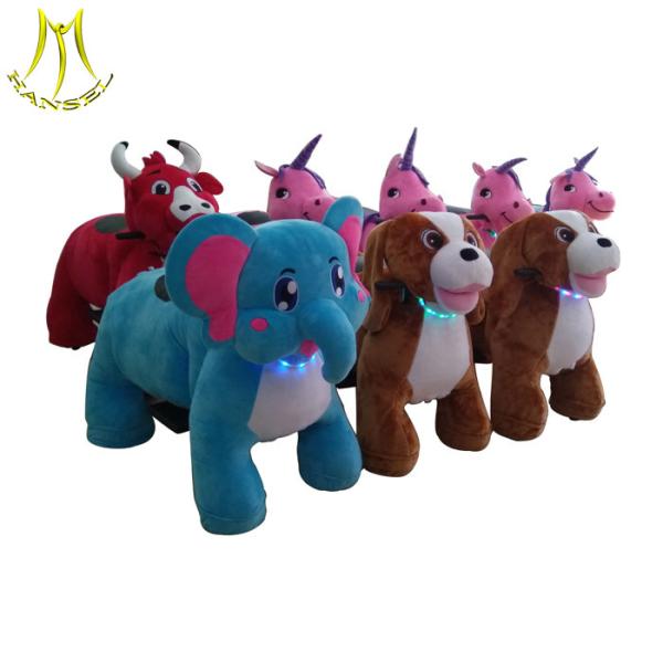 Hansel  wholesale battery operated coin ridable plush animal