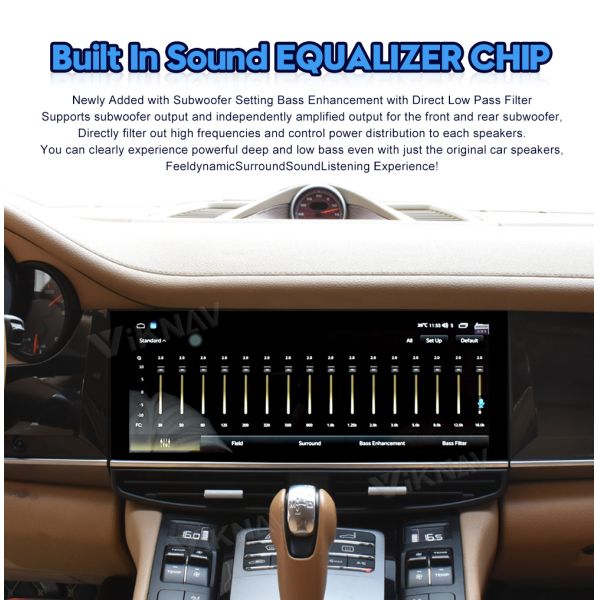 Викнав Авторадио Для Porsche Panamera ((2010-2016) 12,3 дюйма Синий световой экран Мультимедийный проигрыватель GPS Навигация DVD Авто