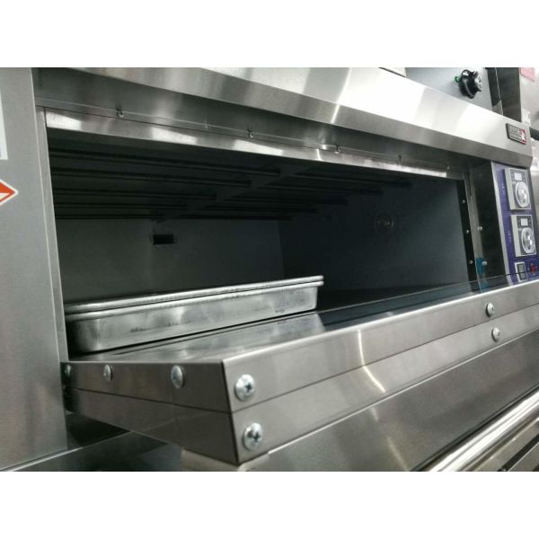 1 дверь печи печей выпечки длинноволновой части инфракрасной области палубы электрической закаленная нержавеющей сталью стеклянная с внутренними освещениями