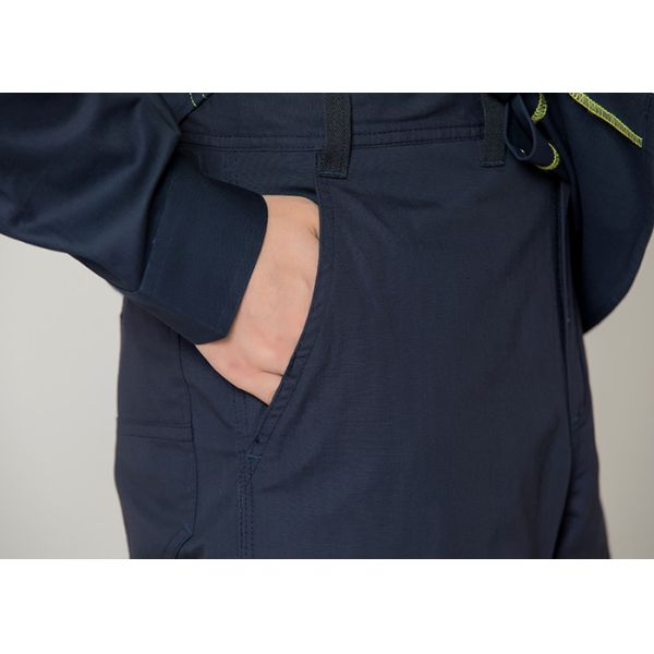 Double Stitching Safety Work Clothes High Visable Orange Jacket Bib Pants Suit