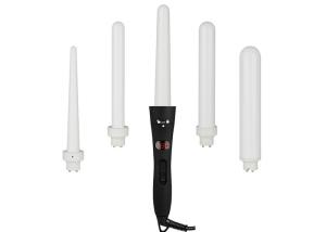 Mestar Interchangeable Curling Iron Set , 49W 5 In 1 Hair Curler LCD Screen