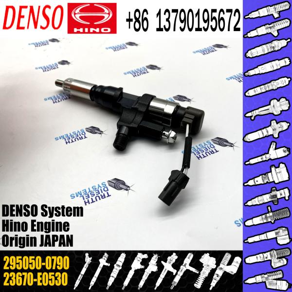 diesel common rail injector 23670-E0530 diesel engine fuel injector 295050-0790 for HINO J08E 23670-E0530