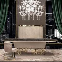 parte alta luxuosa contemporânea da mesa de jantar 0.76m de 1800x900mm moderna