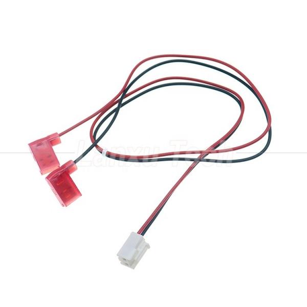 VH 2P 3.96mm Pitch to 90 Degree Angle 6.3 Spade Connector Assembly Cable Wire Harness