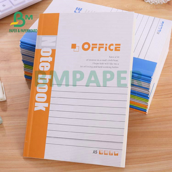 50gsm 53gsm Uncoated Woodfree Paper Offset White Paper For Notebook  белая бумага смещения бумаги Вудфри 50гсм 53гсм Ункоатед для тетради