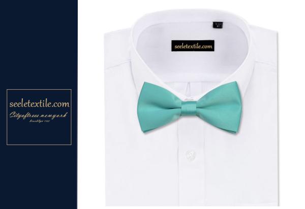 Party Woven Fashion 100% Silk Skinny Pink Bow Tie Men  with Custom