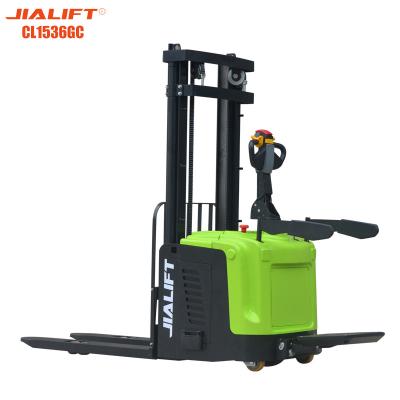 Double Lifting 3630mm Lifting Height Electric Reach Stacker Pallet Stacker 1500kg