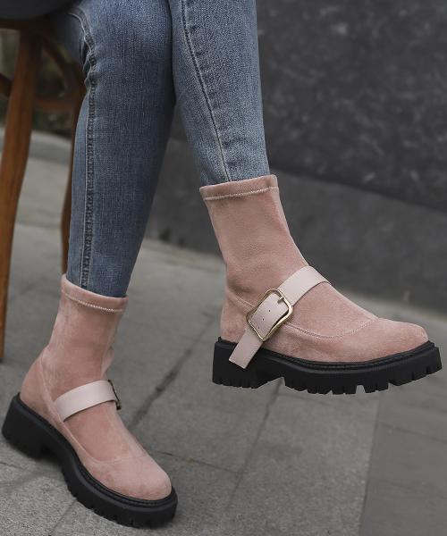 Made in Italy Women's Leather Boots with Genuine Leather Upper and Low Heel Height