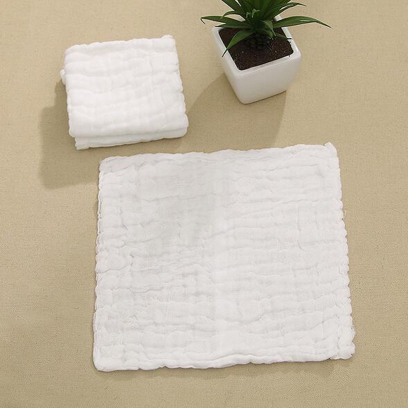 Baby face towel 6 layer 100% cotton washing gauze baby bibs handkerchief 30x30cm