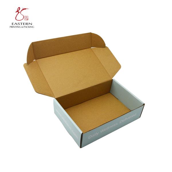 Blue Color Folding Corrugated Cardboard Shipping Boxes 5cm Height