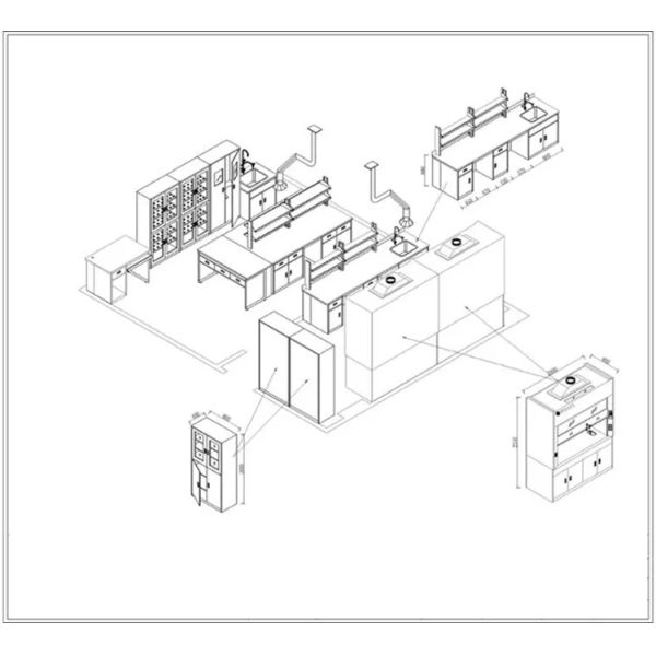 PP тонут таблица лаборатории современной мебели лаборатории огнеупорная с раковиной
