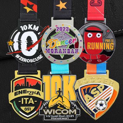 Custom Metal Sports Medal 2d 3D Soccer Award Medals Zinc Alloy Enamel Medals