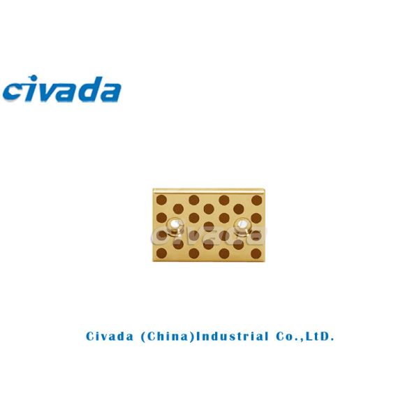 2 furos do passador que deslizam a placa de bronze do desgaste