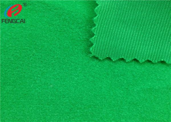 100% Polyester Tricot Knit Fabric Non-Stretch Soft Velour Loop Fabric For Shoes / Garment