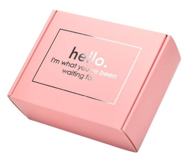 120g Offset SGS EPS Colored Packaging Boxes CDR Custom Logo Printed Pink