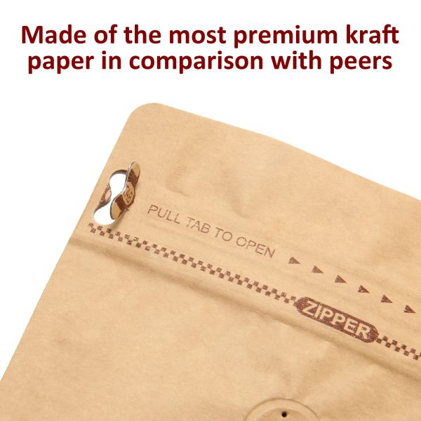 Biodegradable Reusable Sustainable Packaging Pouch Black Coffee Packaging Bags