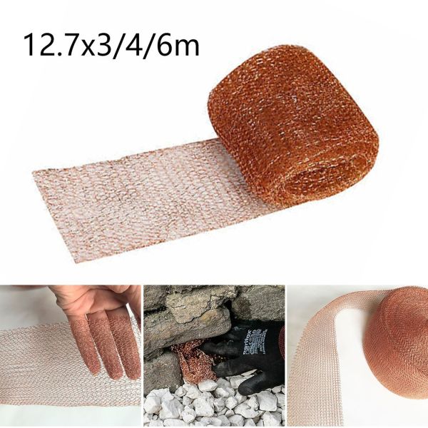 40 Density Copper Wire Braided Mesh Roll 0.17mm Monofilament Diameter 100% Pure Copper