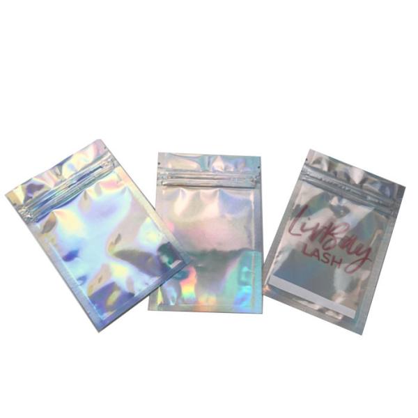o lado holográfico dos sacos três de 3.5g CYMK 8*13cm Mylar selou