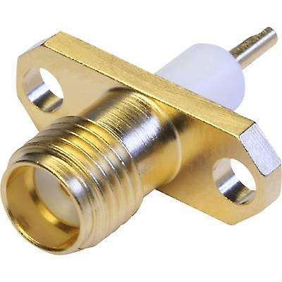 Jack Female SMA RF Coaxial Connector with 0~3GHz Frequency 50Ω Impedance and Gold Plated PCB Mount