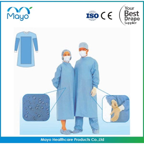 COVID-19 Disposable SMS Nonwoven Sterile Surgical Gown with CE FDA