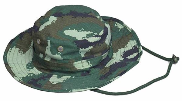Custom Wide Brim Army Military Hats , Digital Camo Boonie Hat UV Protection
