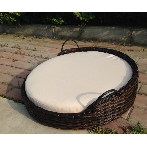 Swing Rattan Hanging Pet Bed PP Natural Woven Wicker Dog Cat Animal Sleeping House Baskets Outdoor Indoor