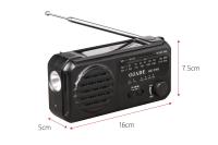 AM FM SW Bands Radio Bluetooth à énergie solaire avec batterie rechargeable et prise USB à longue durée de vie