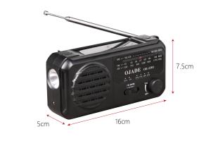 O rádio recarregável 400g da manivela do cabo do Usb portátil É rádio do