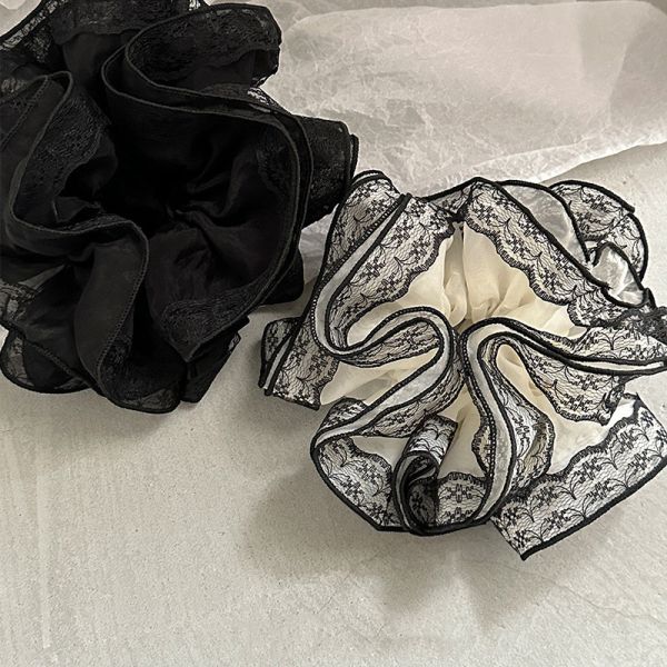 Heavy Industry Design Organza Lace Hair-Band Scrunchies Hair Accessories