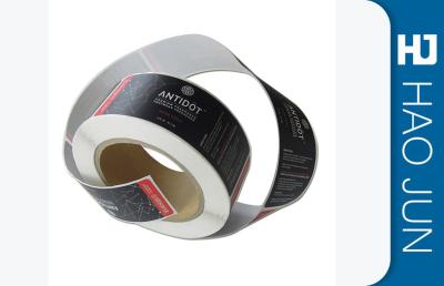 Matt Black Paper Custom Adhesive Stickers With CMYK Printing ,Shape OEM