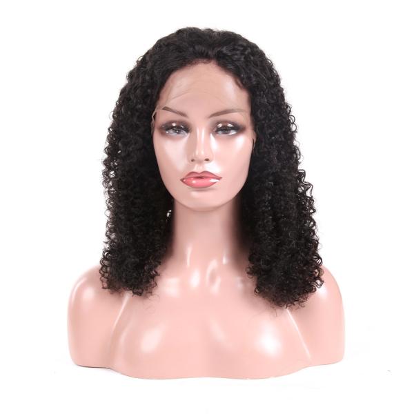 Serviço encaracolado perverso do OEM das perucas completas pretas naturais do cabelo humano do laço de Glueless