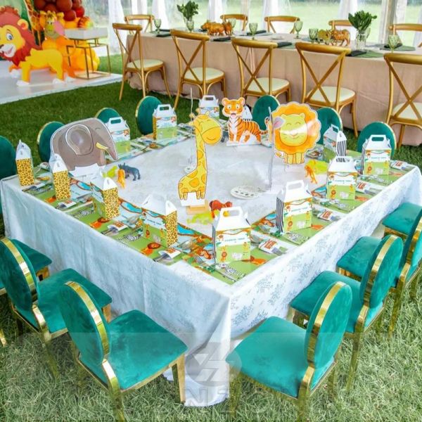 Wholesale Stainless Steel Chair for Kids Hotel Furniture for Outdoor and Party Use for Weddings and Children's Events