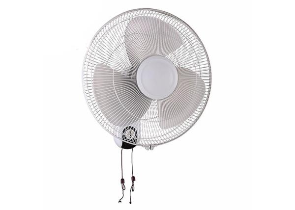 Portable Electric Fan Pull Cord For Workshop , 3 Blade Copper Motor Decorative Wall Mounted Fans